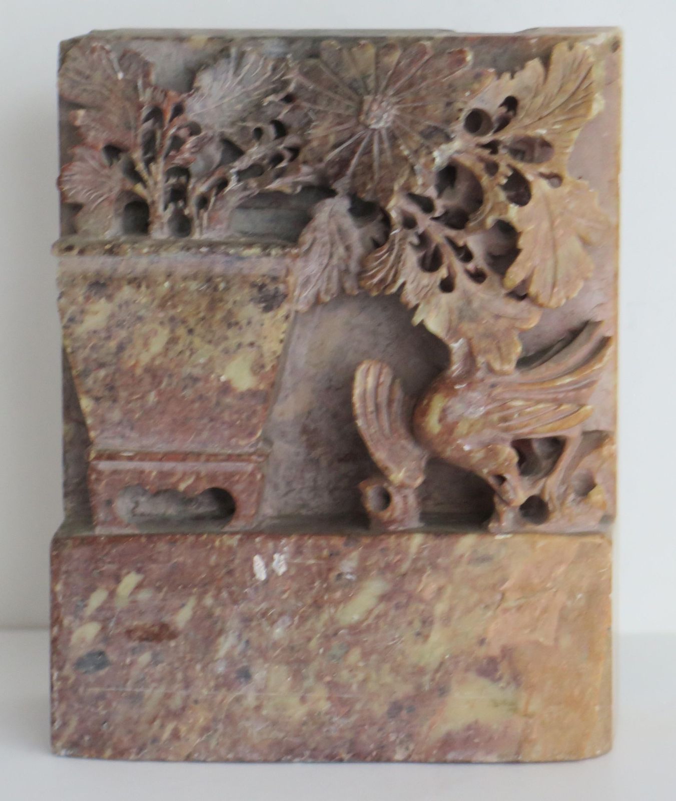 Chinese Bookends Of Soapstone Hand Carved, Republic Period Circa 1920s photo 392.0