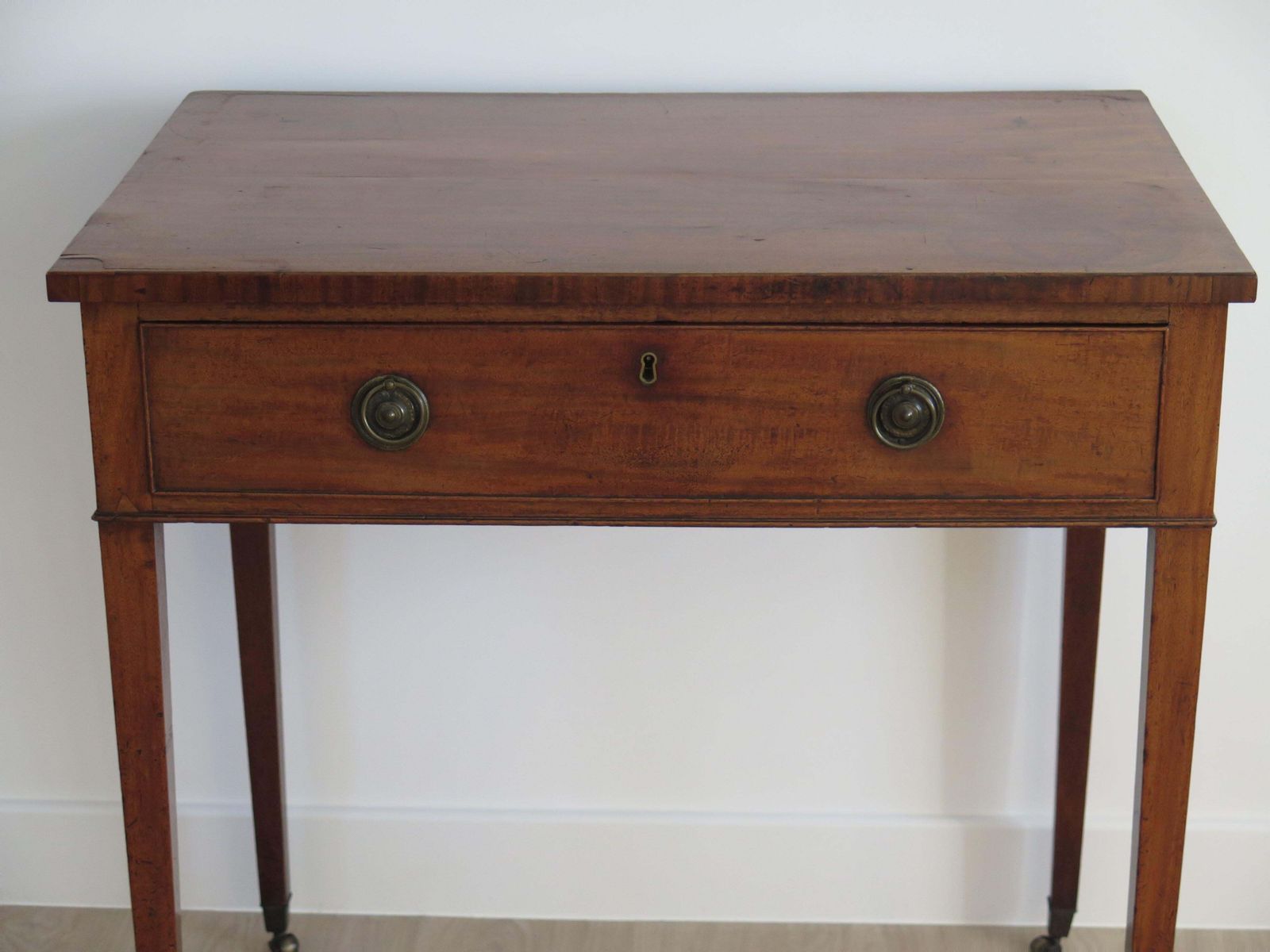 18thc Writing Table Or Dressing Table, George III Sheraton Period Circa 1790 photo Furniture