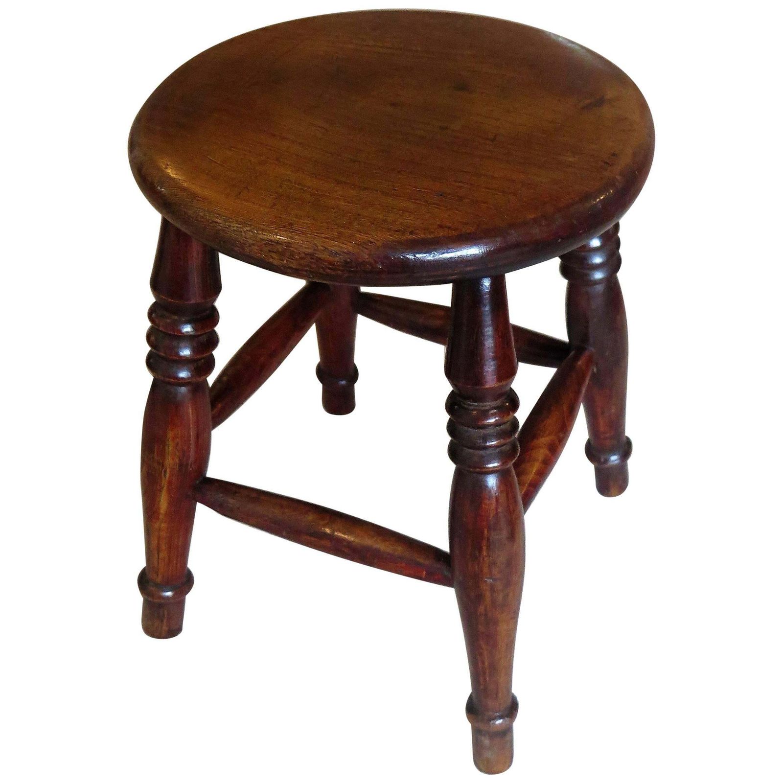 Elm Stool Or Stand North East Yorkshire English Maker, Circa 1850