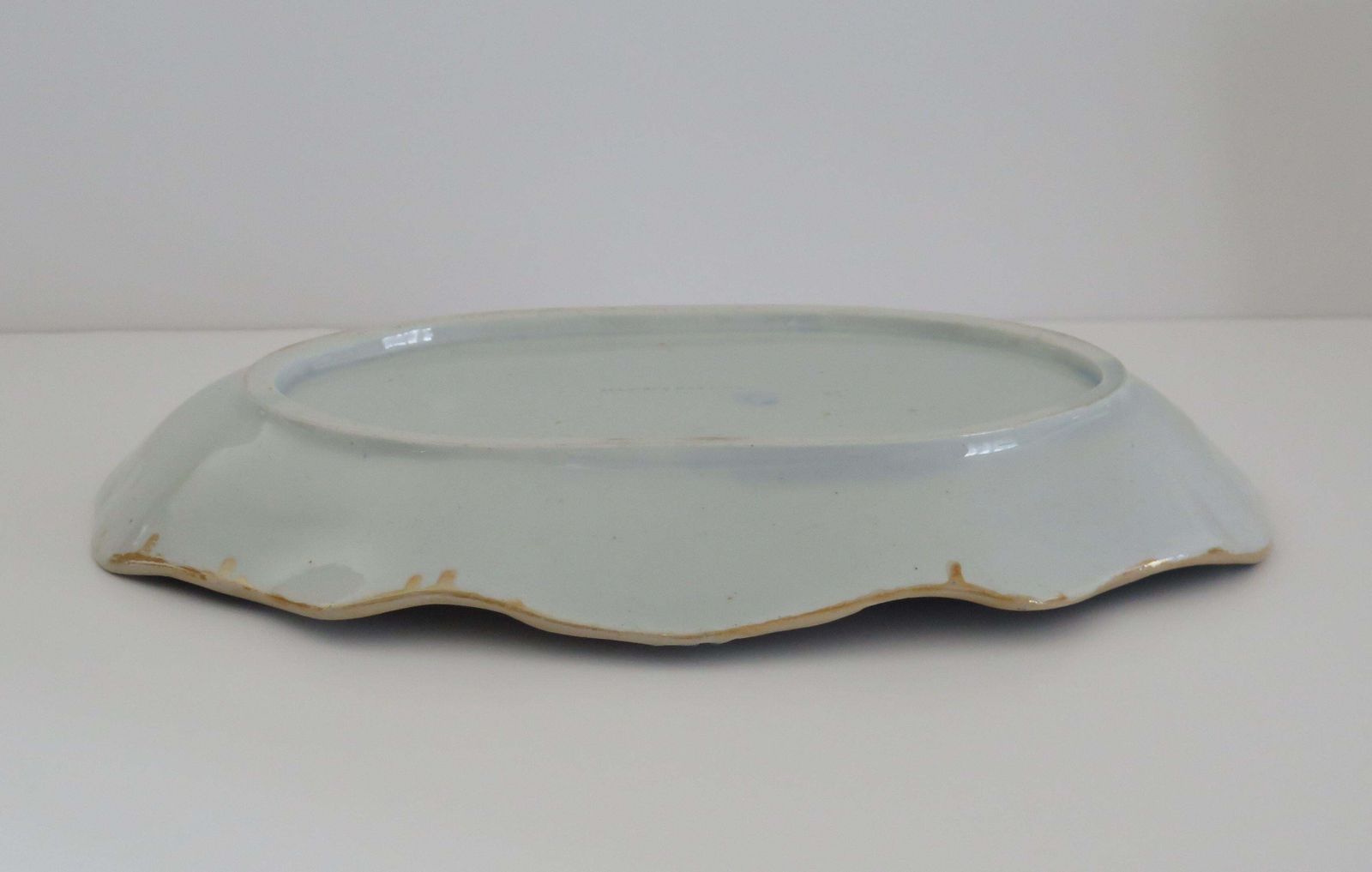 photo furniture Georgian Mason's Ironstone Serving Platter Rock, Leaves And Flowers Ptn, Ca 1818