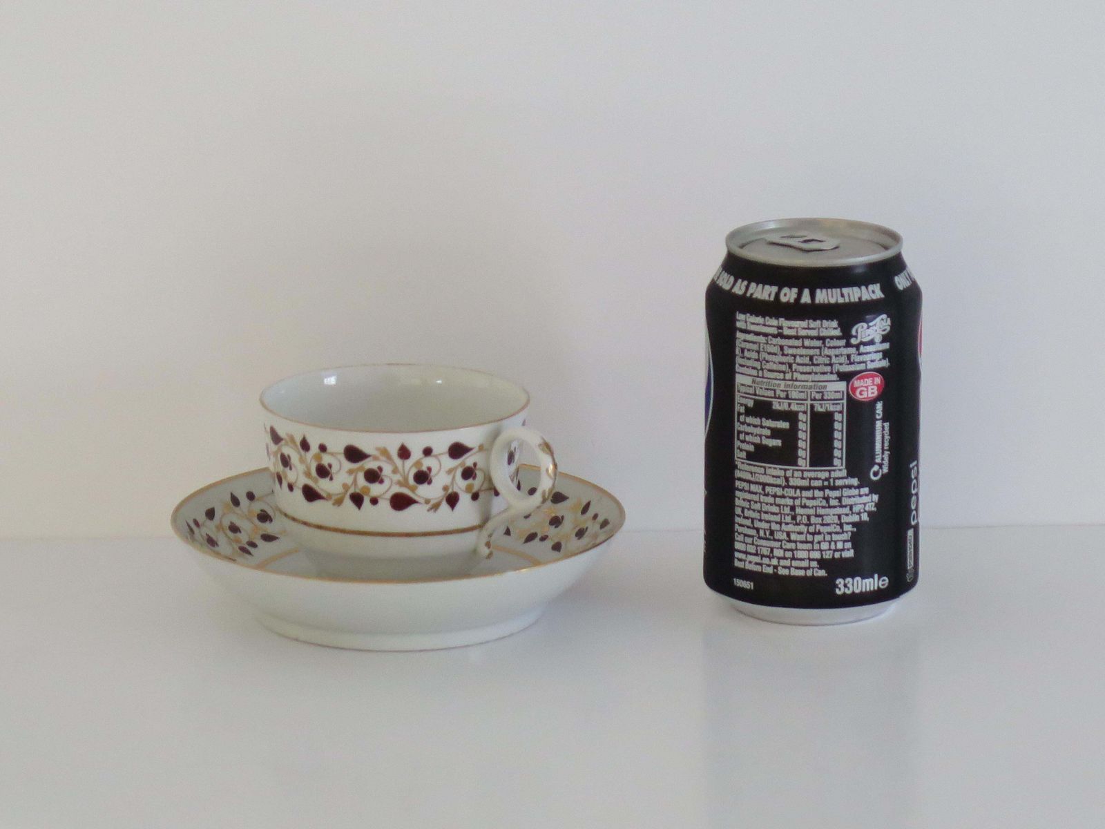 Home Decor Worcester Barr Flight & Barr Period Porcelain Tea Cup & Saucer Duo, Circa 1810 photo
