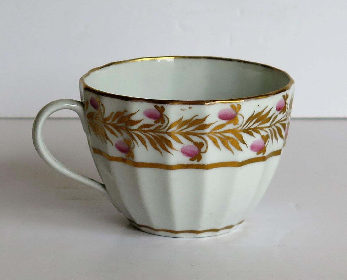 Georgian Coalport Porcelain Trio Hand Painted And Gilded, Circa 1790 1800 photo 316.0