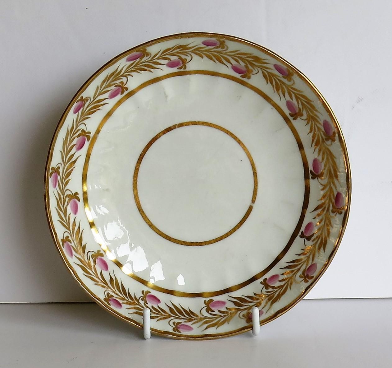 photo for sale Georgian Coalport Porcelain Trio Hand Painted And Gilded, Circa 1790 1800