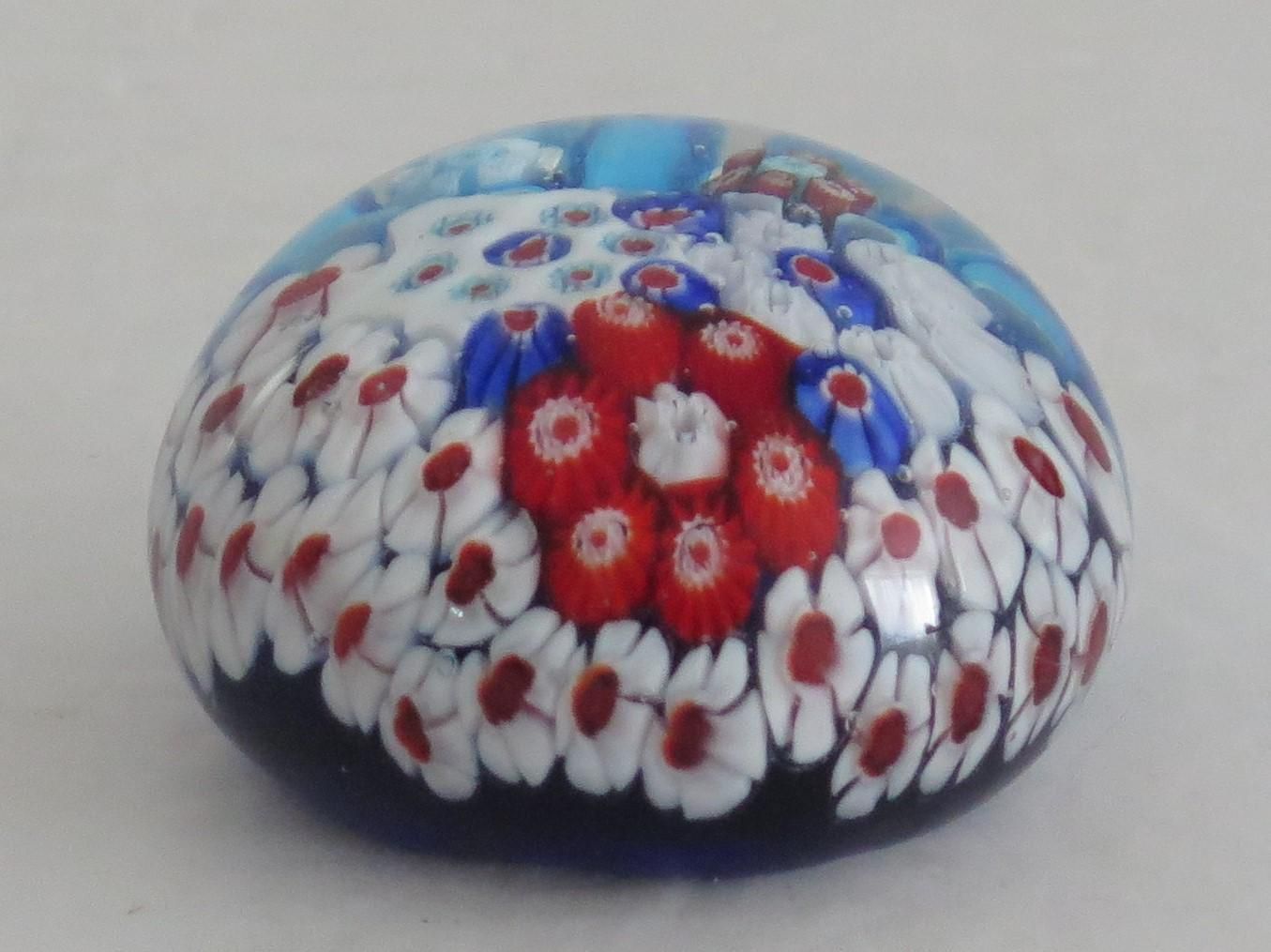 Glass Millefiori Paperweight By Strathearn Or Perthshire Scotland, Circa 1970 photo Home Decor