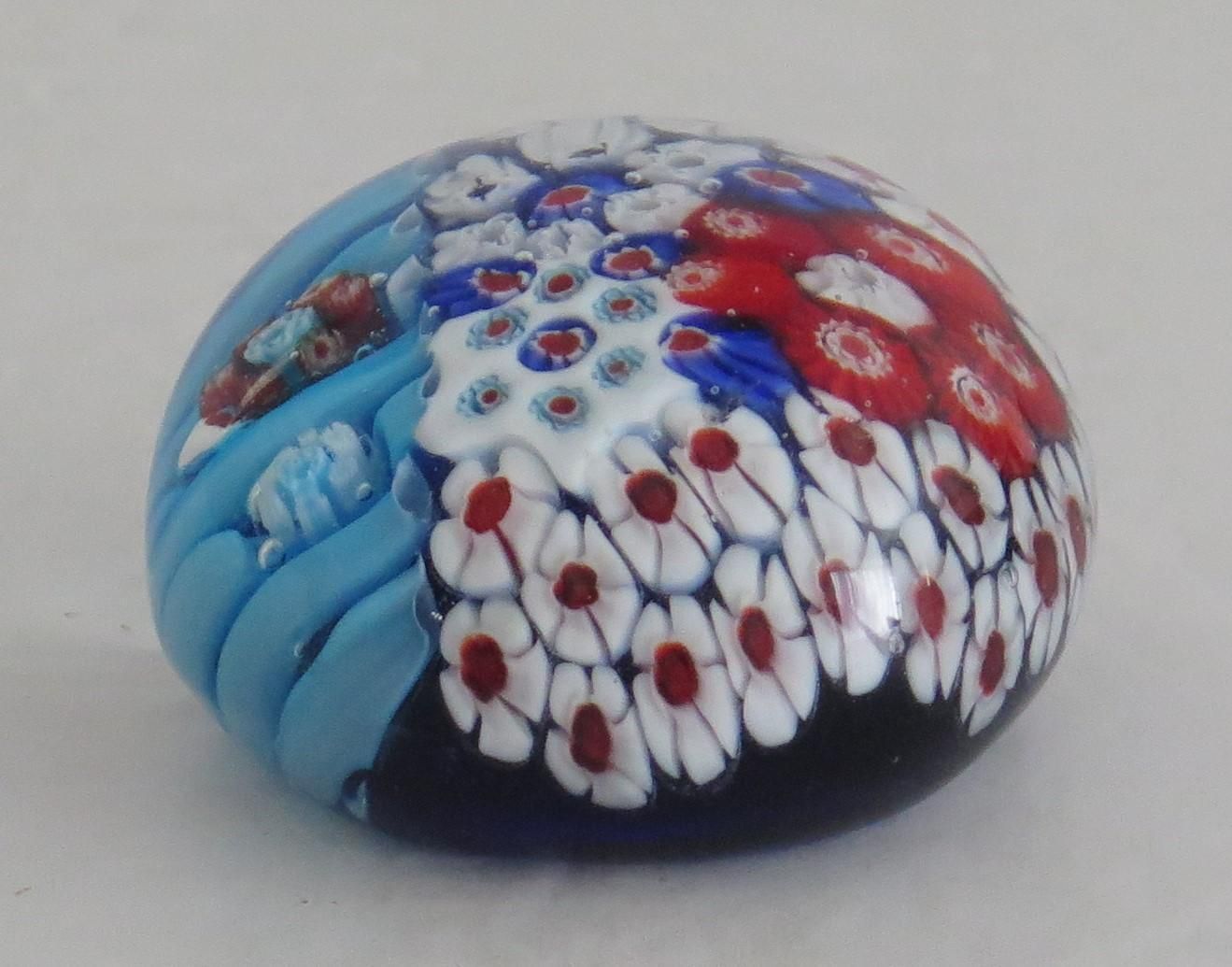 Glass Millefiori Paperweight By Strathearn Or Perthshire Scotland, Circa 1970 photo 225.0