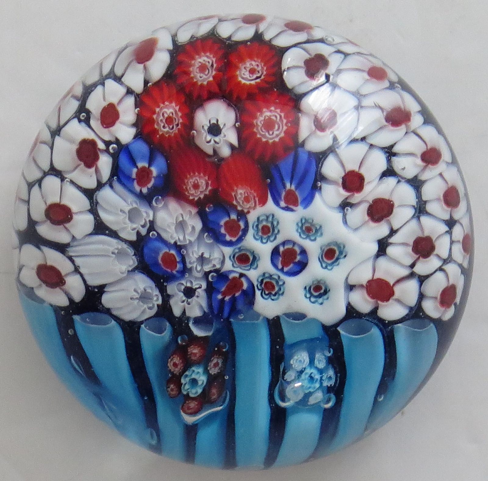 Glass Millefiori Paperweight By Strathearn Or Perthshire Scotland, Circa 1970 photo buy
