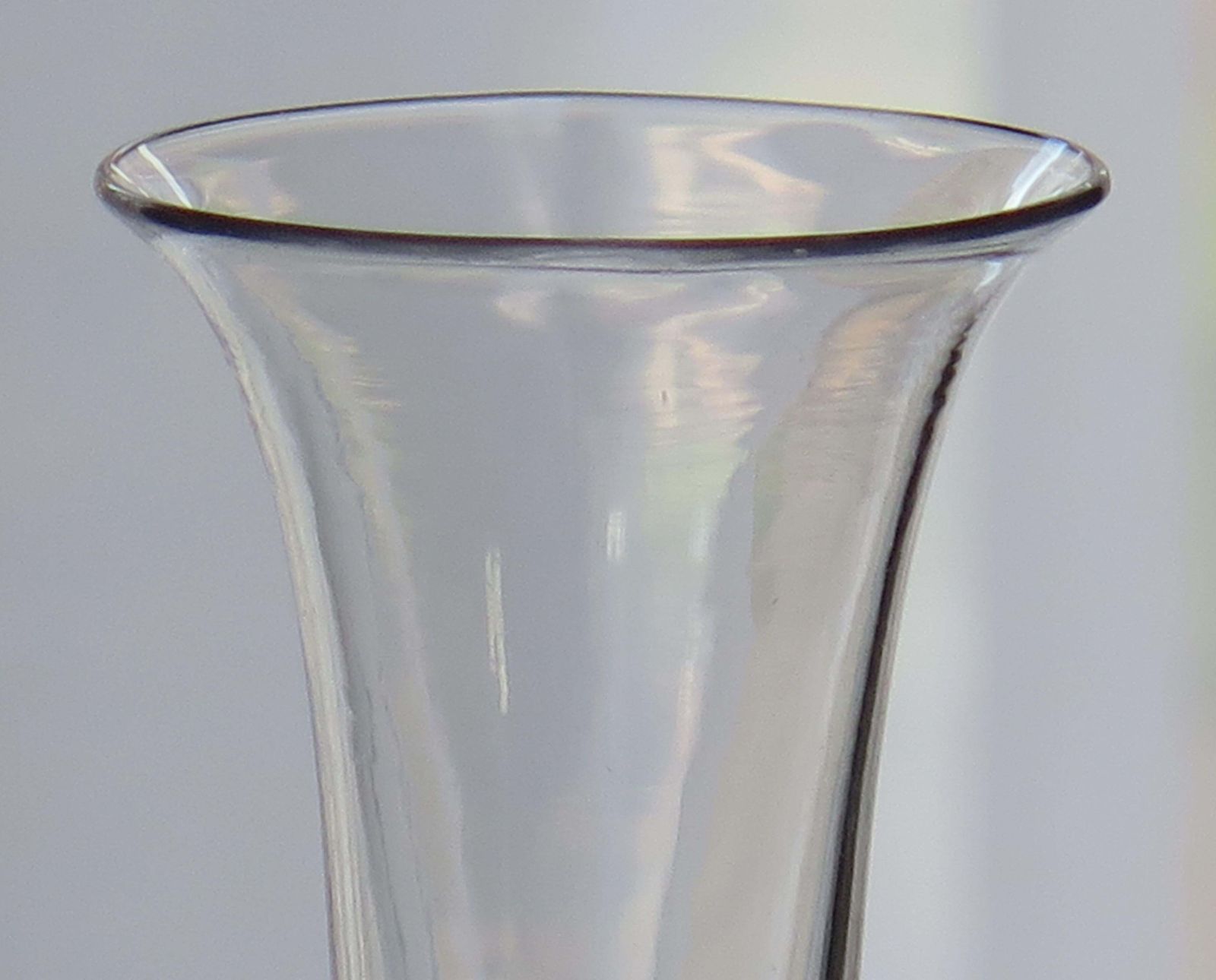 18th C Georgian Jelly Glass With Bell Bowl Cushion Knop Hand Blown, Ca 1780 photo vinterior