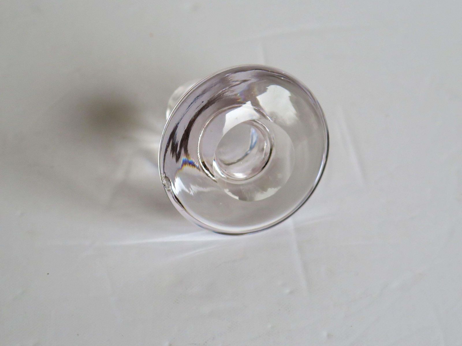 photo for sale Edwardian Blown Glass Decanter Dimple Moulded With Mushroom Stopper, Circa 1900