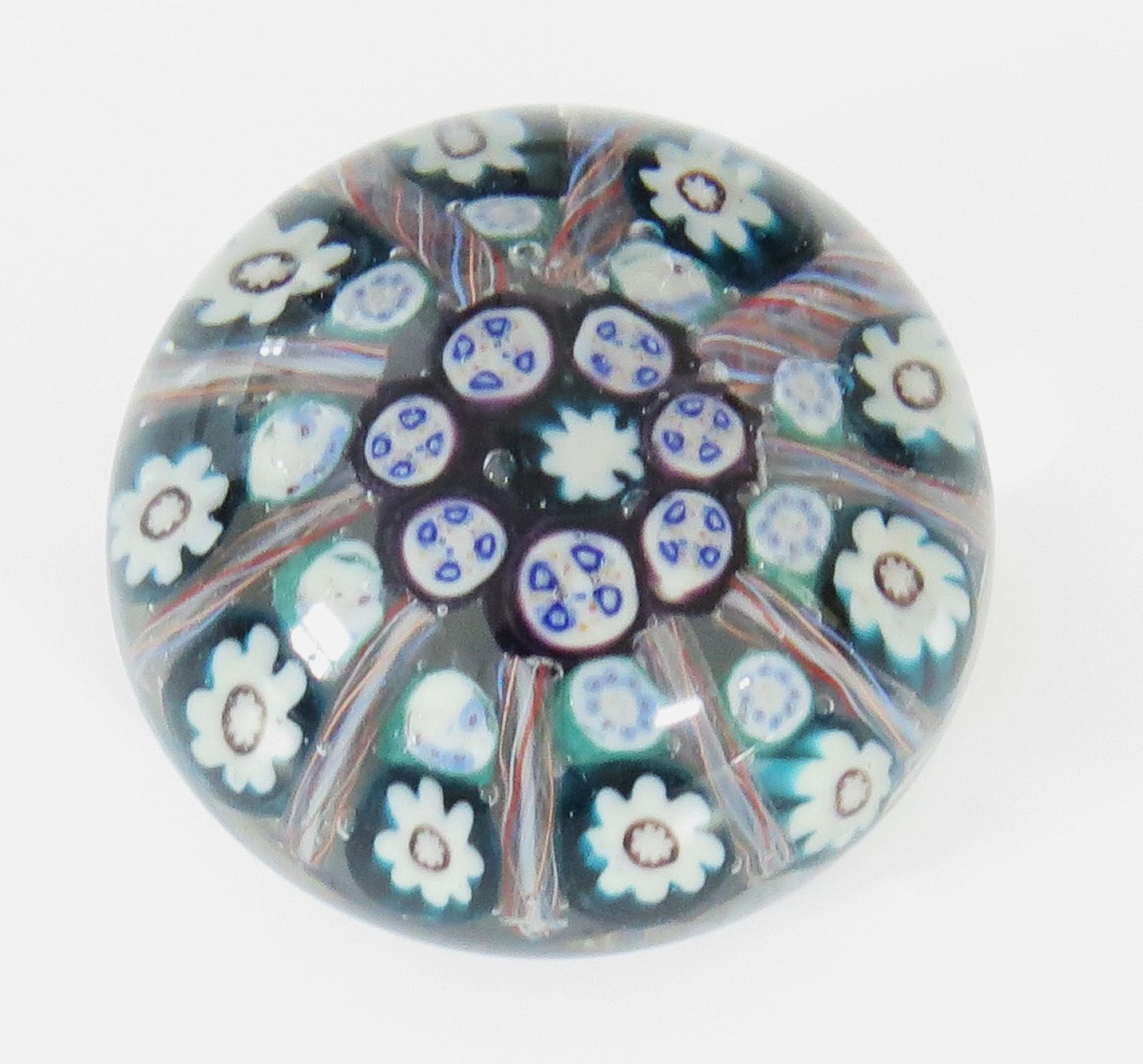 Glass Millefiori Vasart Brothers Paperweight Hand Blown, Scotland Ca 1950s photo furniture