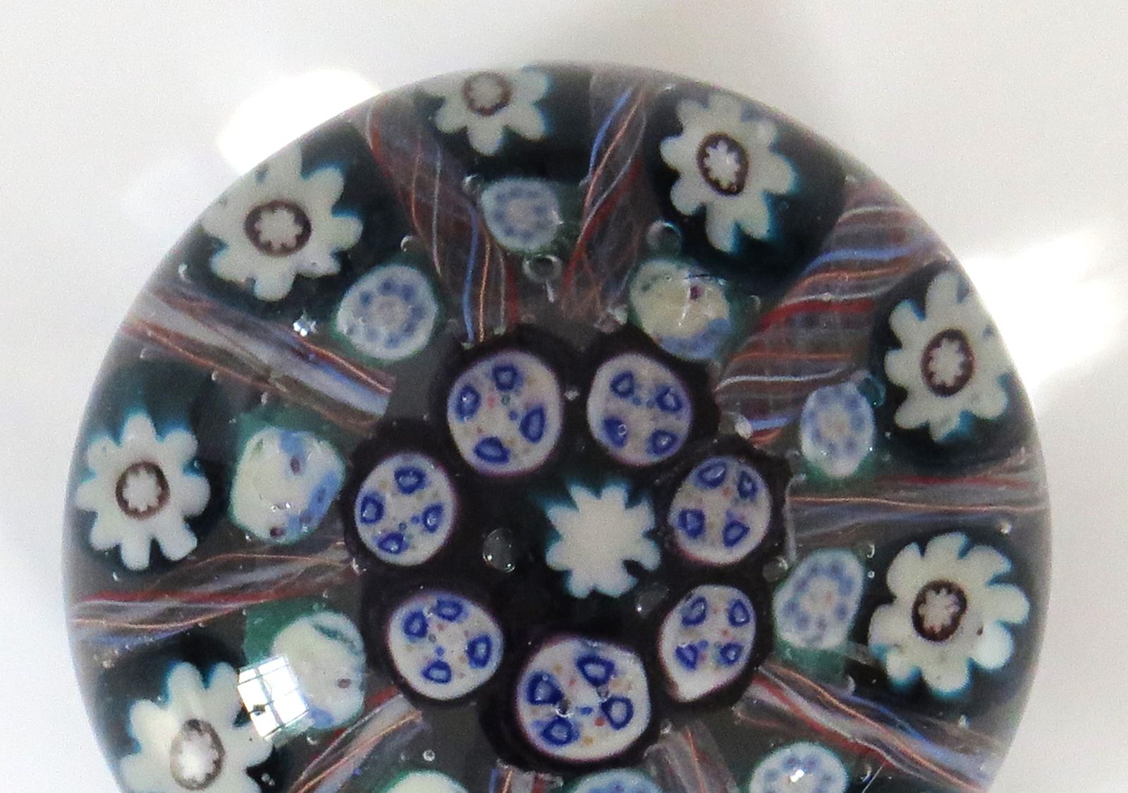 Glass Millefiori Vasart Brothers Paperweight Hand Blown, Scotland Ca 1950s photo for sale