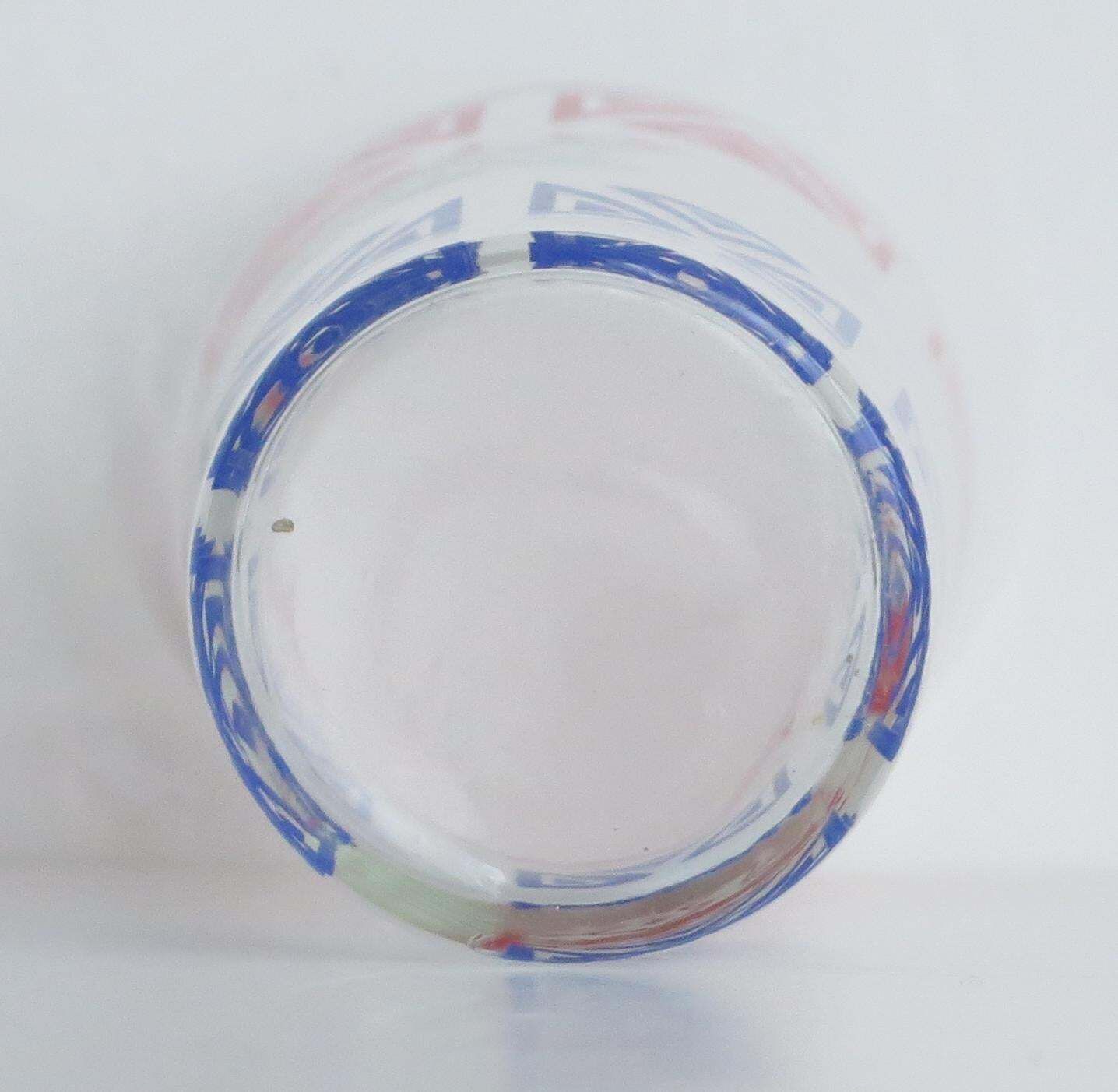 Set Of Six Retro Glass Tumblers Or Drinking Glasses, Circa 1950s photo buy