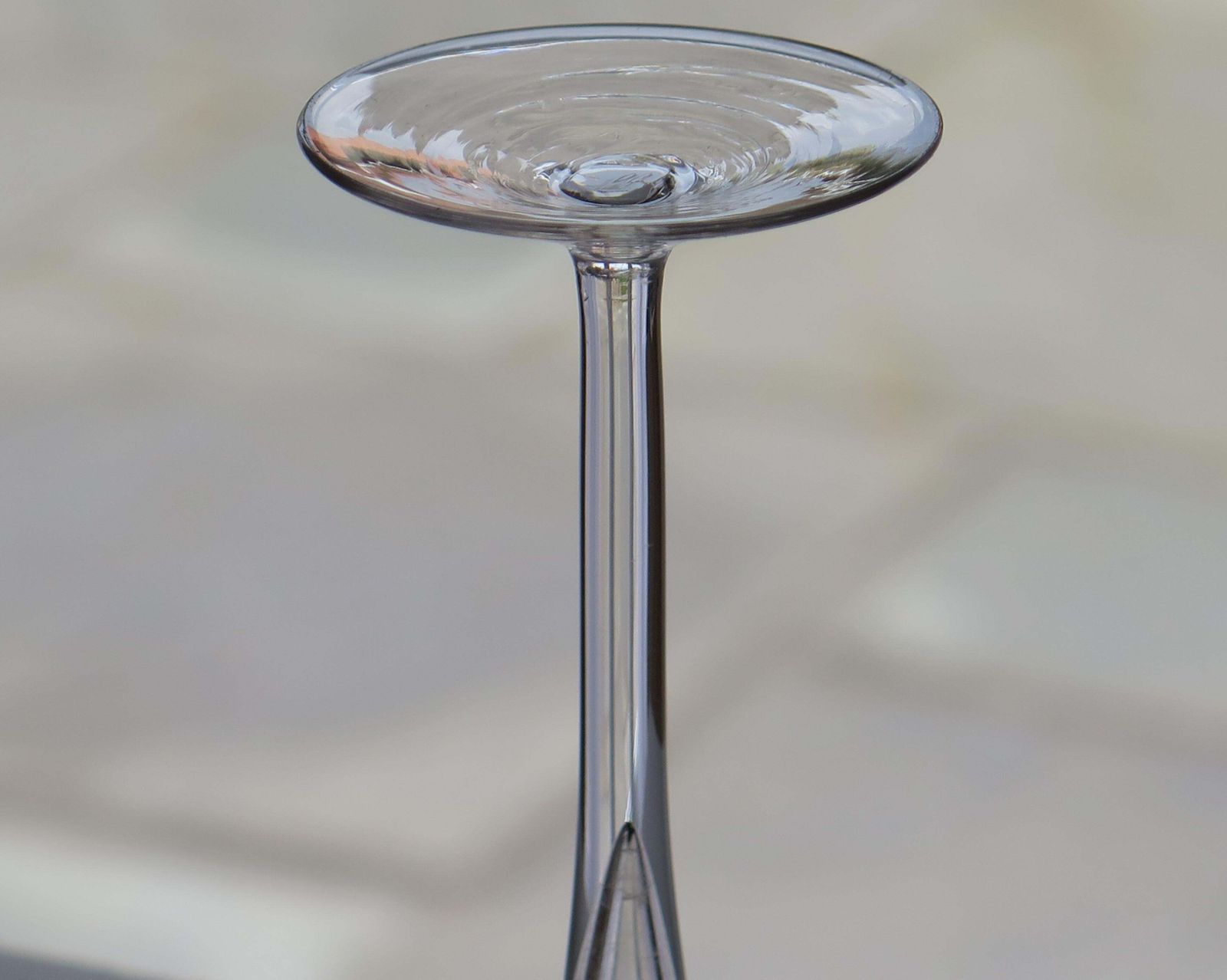 photo furniture 18thc Georgian Toasting Drinking Glass Drawn Trumpet Bowl   Rare, Circa 1750