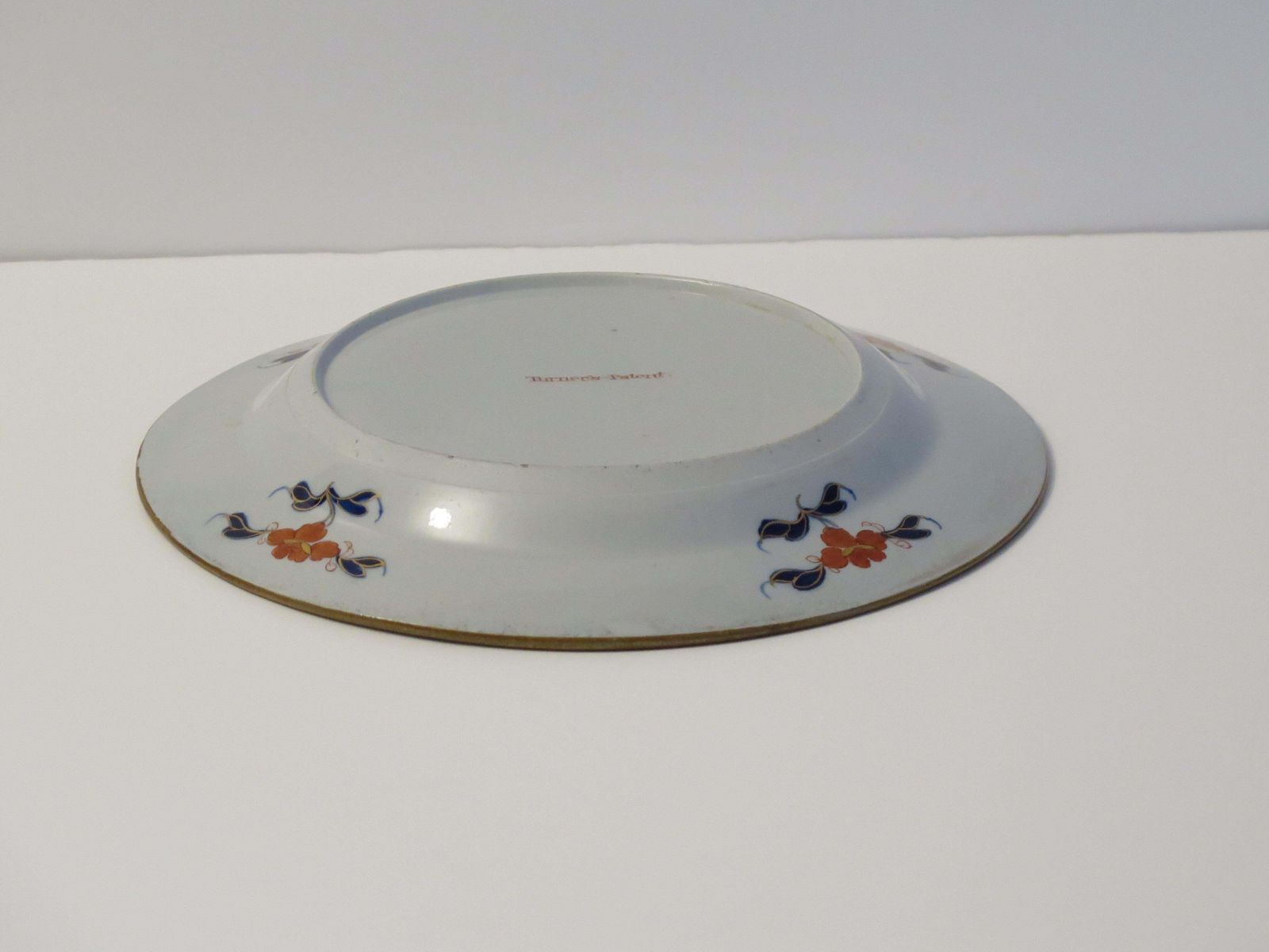 photo vinterior Very Early Turners Patent Ironstone Plate In Water Lily And Willow Ptn, Ca 1803