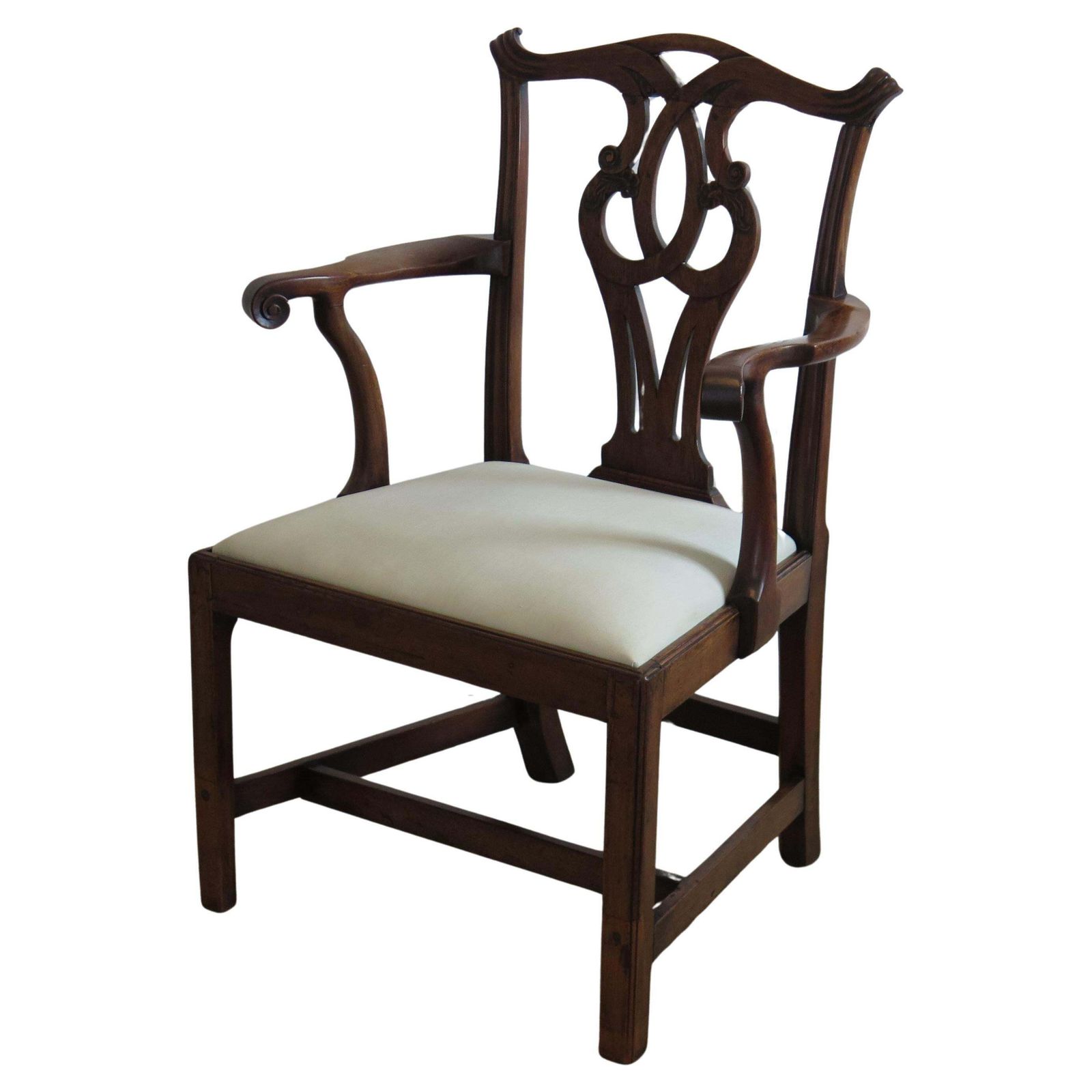 George 111 Period Chippendale Armchair Finely Carved, Circa 1760 photo for sale