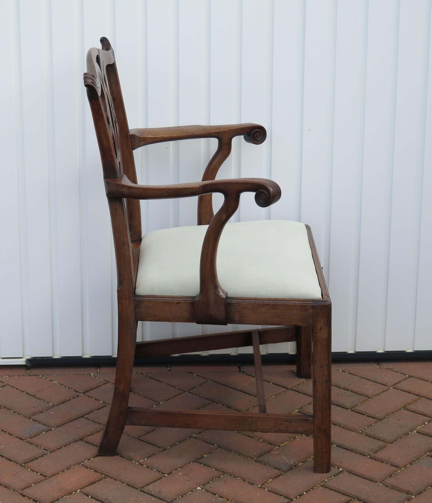 George 111 Period Chippendale Armchair Finely Carved, Circa 1760 photo vinterior