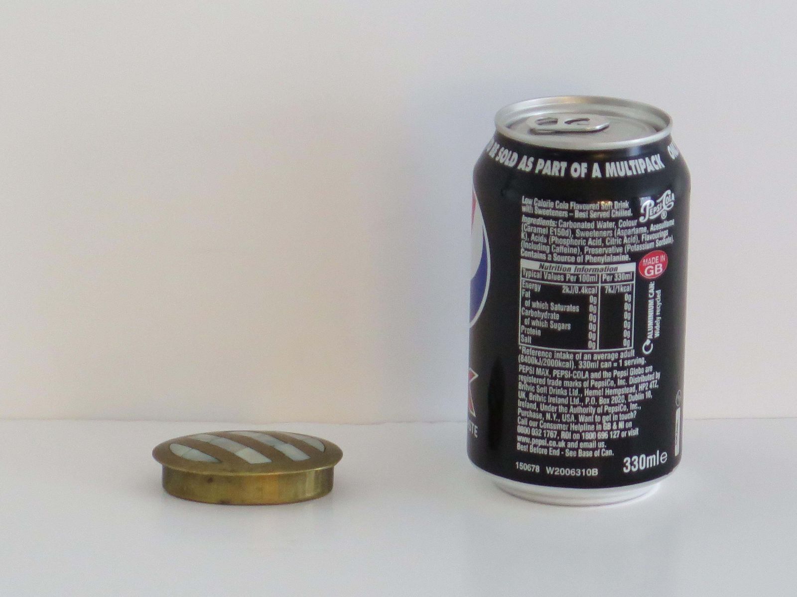 photo for sale Antique Metal Pill Box With Mother Of Pearl Inlay To Lid, English Edwardian