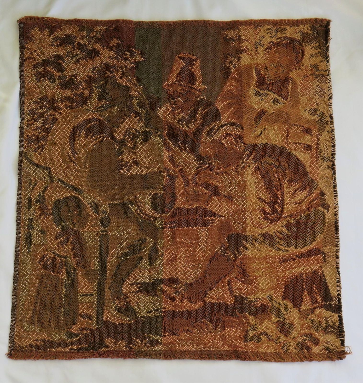 Tapestry Woven Panel Of Figure Group Aubusson Style, French Circa 1930 photo Art
