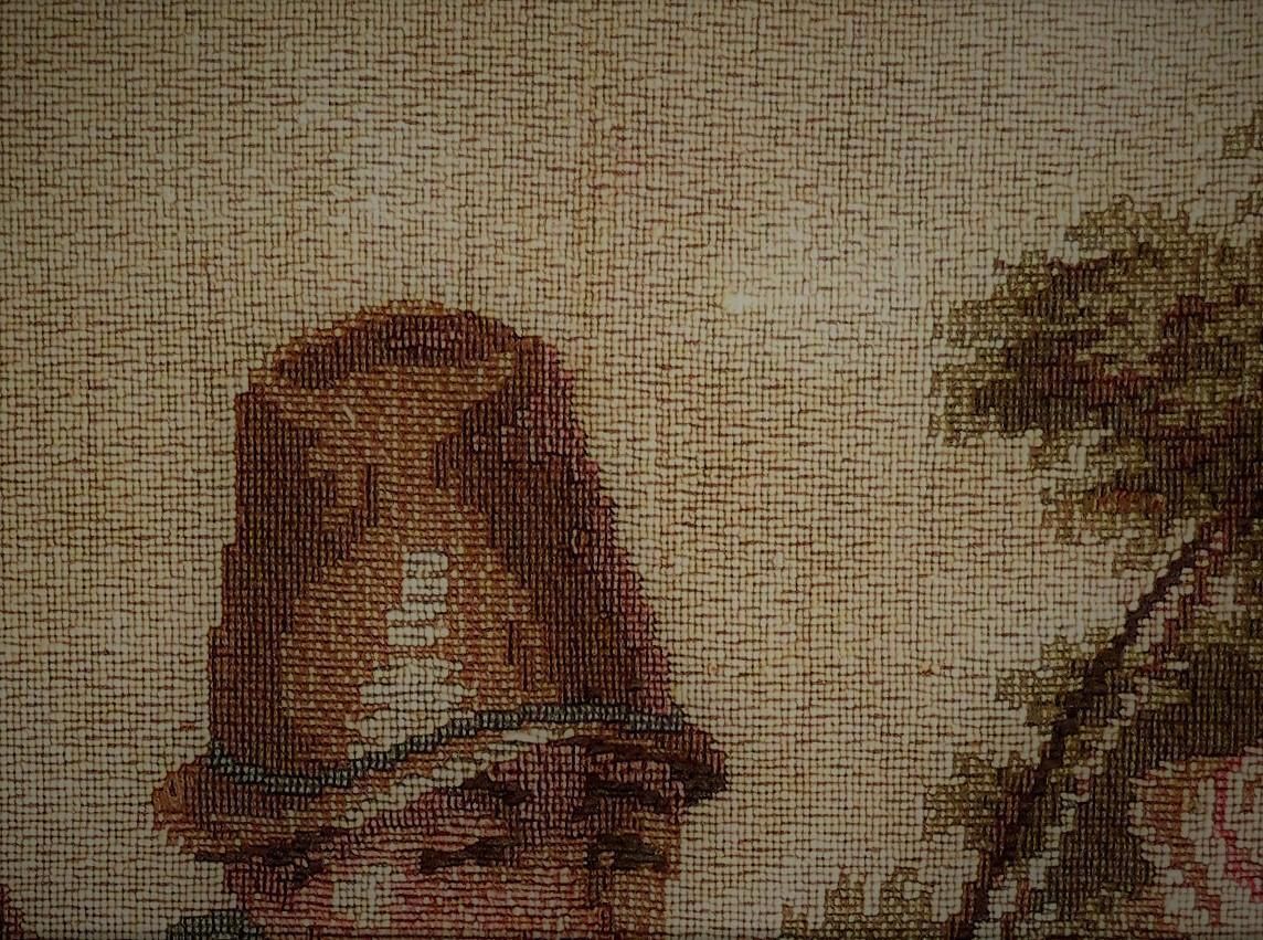 Art Tapestry Woven Panel Of Figure Group Aubusson Style, French Circa 1930 photo