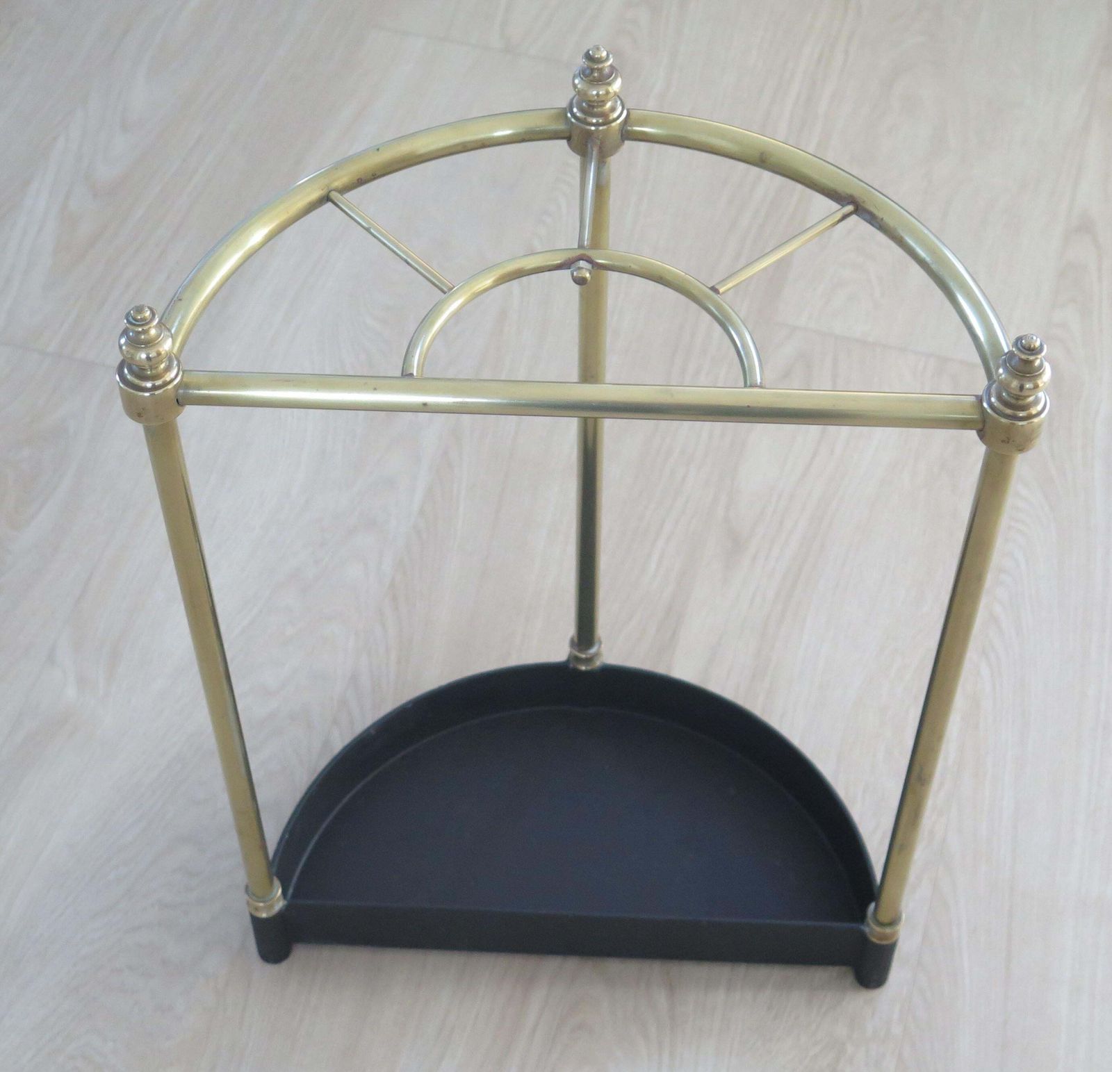 Victorian Brass Stick Or Umbrella Stand, English Circa 1880 photo vintage