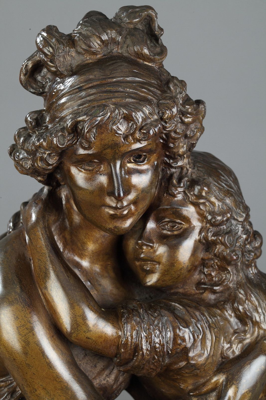 Groupe en bronze d'après le Portrait de l'artiste avec sa fille, Julie, par Élisabeth Vigée Lebrun photo 4466.0