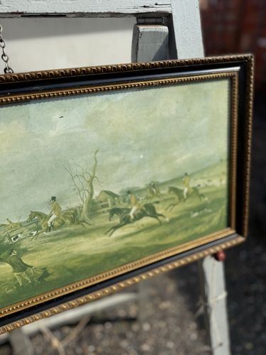 The Belvoir Hunt John Ferneley Lithograph Antique Print Hogarth Frame photo Art