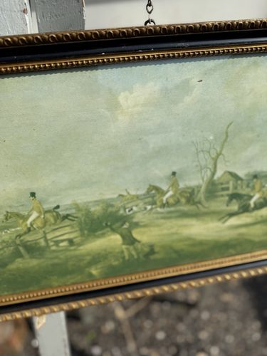 The Belvoir Hunt John Ferneley Lithograph Antique Print Hogarth Frame photo buy