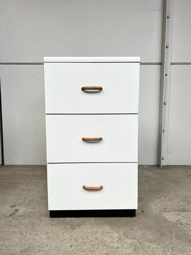 Vtg Late Mid Century Medical Chest Of Drawers Modernist Style Post Modern Retro photo for sale