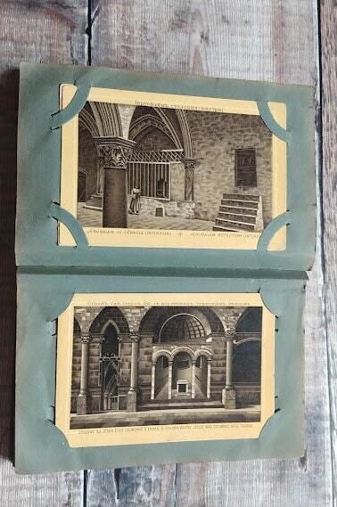 33 Old Religious Cards In Album photo vintage