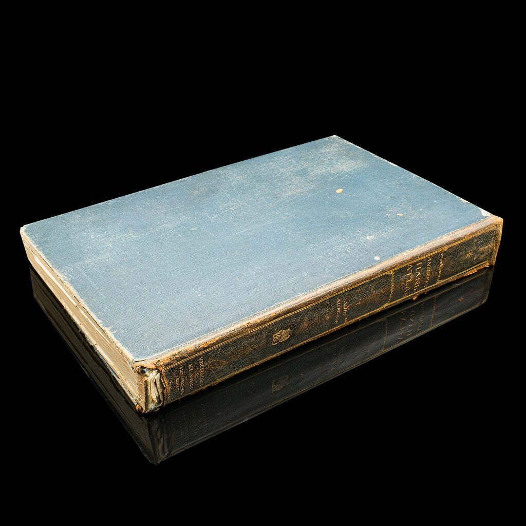Antique Andrees Handatlas, German Cartography Book, Maps, Atlas, Reference, 1924 photo furniture