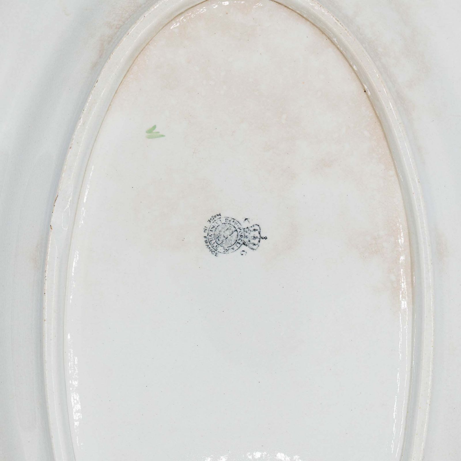 photo for sale Antique Oval French Platter   Luneville   Early 20th Century