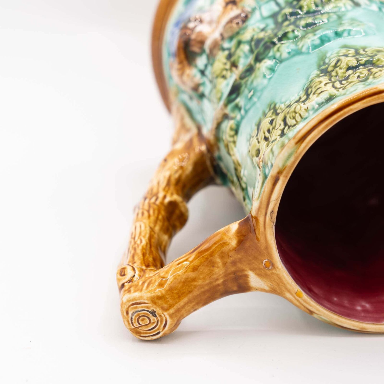 Antique Majolica Jug   Mouzin Leach & Cie   Nimy Les Mons   Ca 1890 photo buy