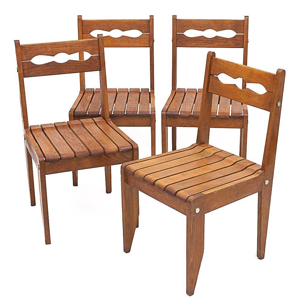 Set Of 4 Guillerme And Chambron Chairs