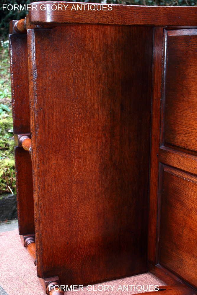 photo for sale A Titchmarsh And Goodwin Solid Oak Tavern Seat / Settle / Pew / Hall Armchair / Bench