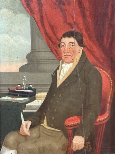 Art 19c Constable Of Chester Castle Circa 1817  'Matthew Hudson' Oil Painting photo