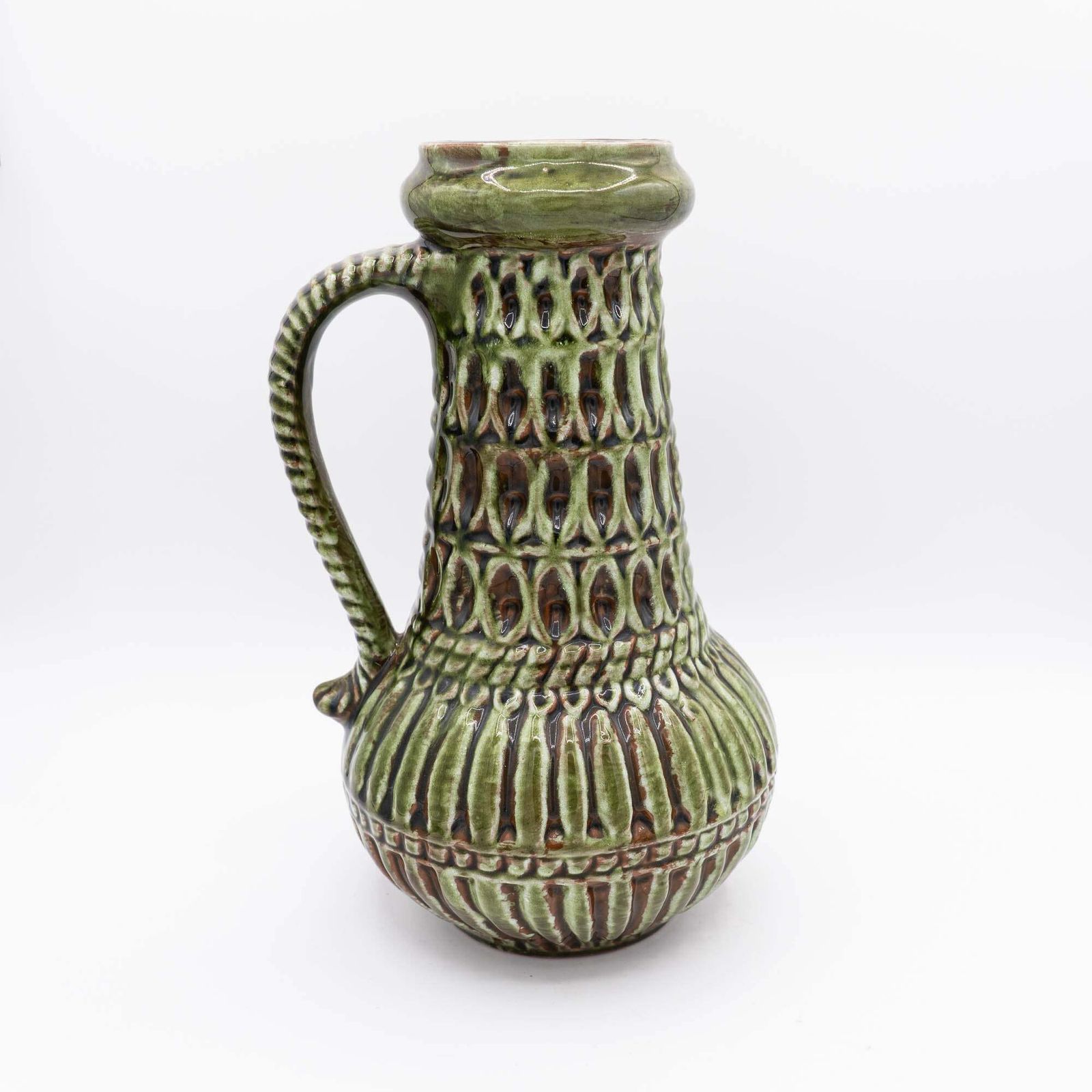 Rare Mid Century Tall Green Vase   Carstens Tönnieshof   Form 7166 30   1970s