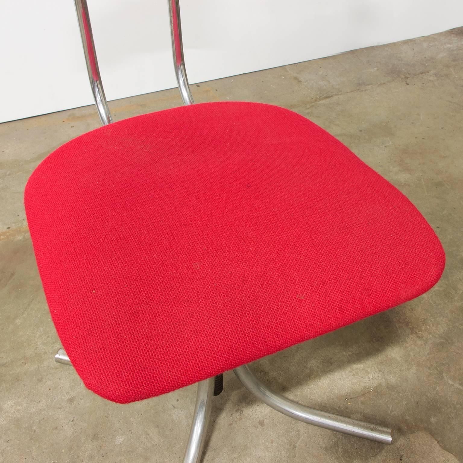 1960s, Fana Metaal Schiedam, Adjustable Swivel Office Chair photo vinterior