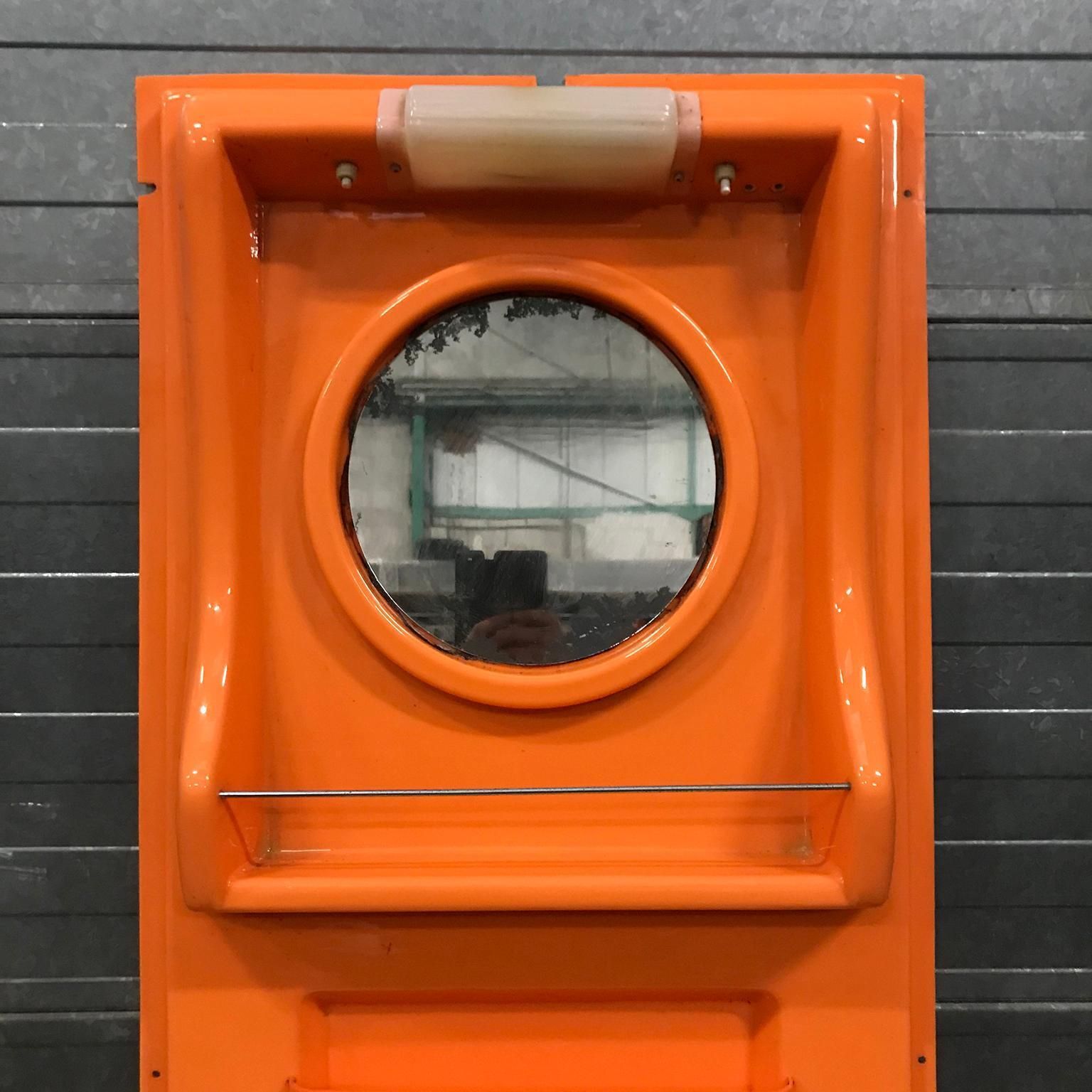 photo vinterior Very Rare, Original 1960s Orange Plastic Washstand By Vidal, Spain