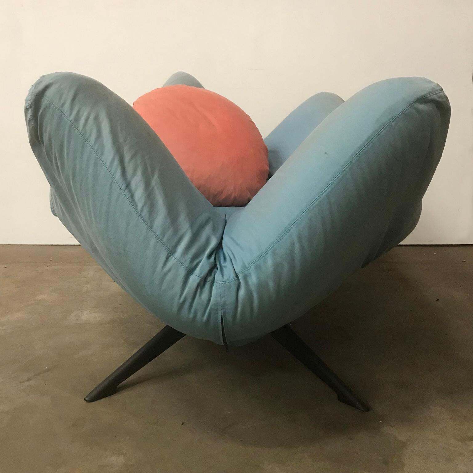 1980, Fabrizio Ballardini For Arflex, 2 Couches Ribalta In Original Soft Fabric photo 5929.0
