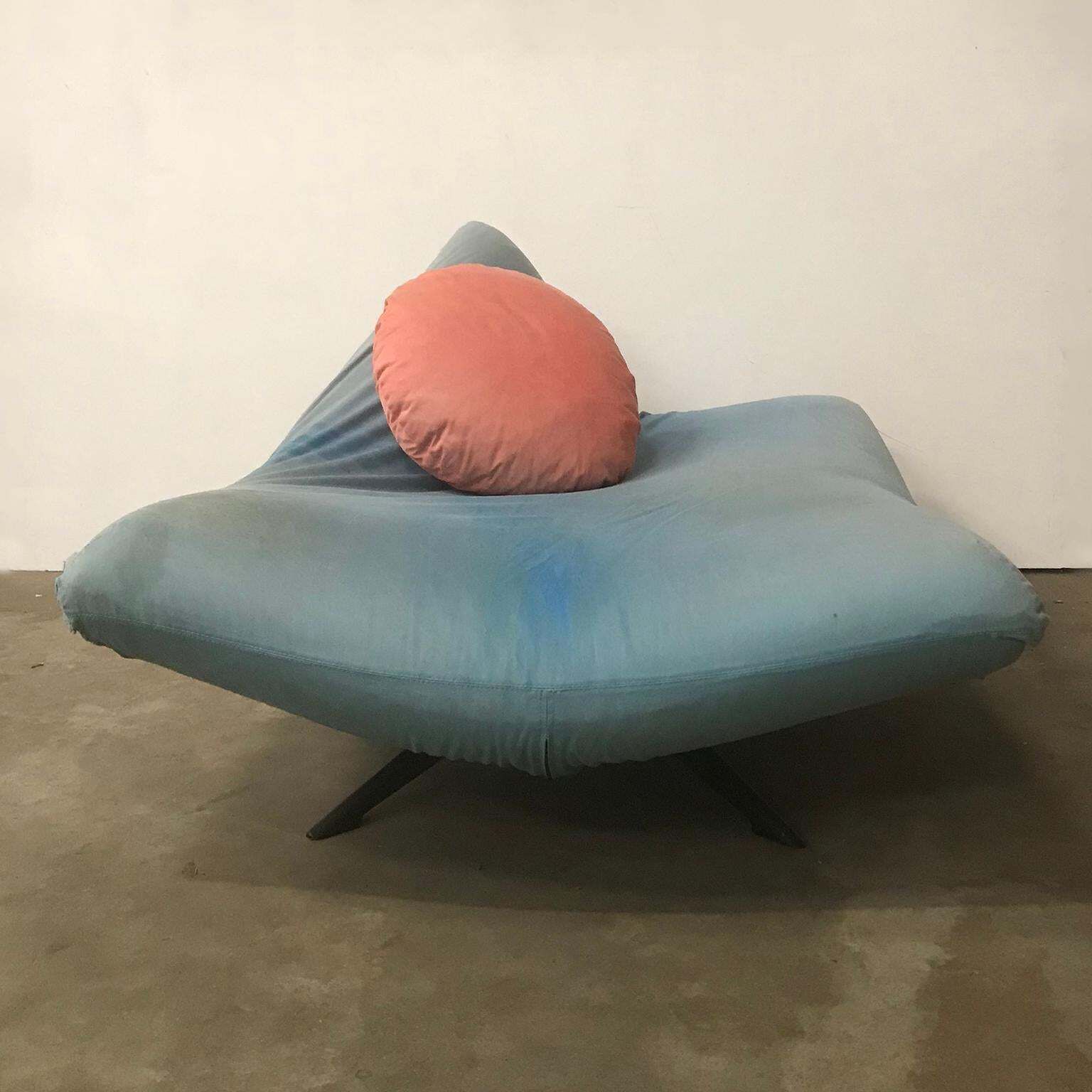 1980, Fabrizio Ballardini For Arflex, 2 Couches Ribalta In Original Soft Fabric photo vinterior