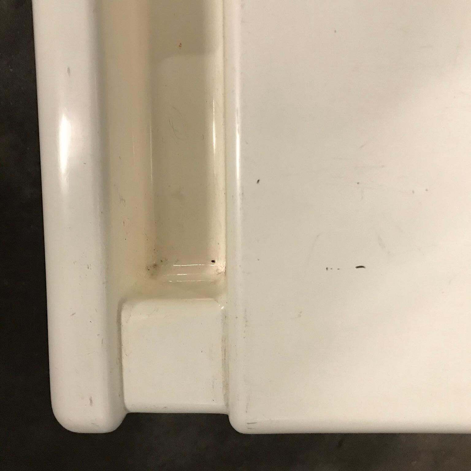 Furniture Rare 1970s Off White Plastic Children Desk With Stool, Circa 1970 photo
