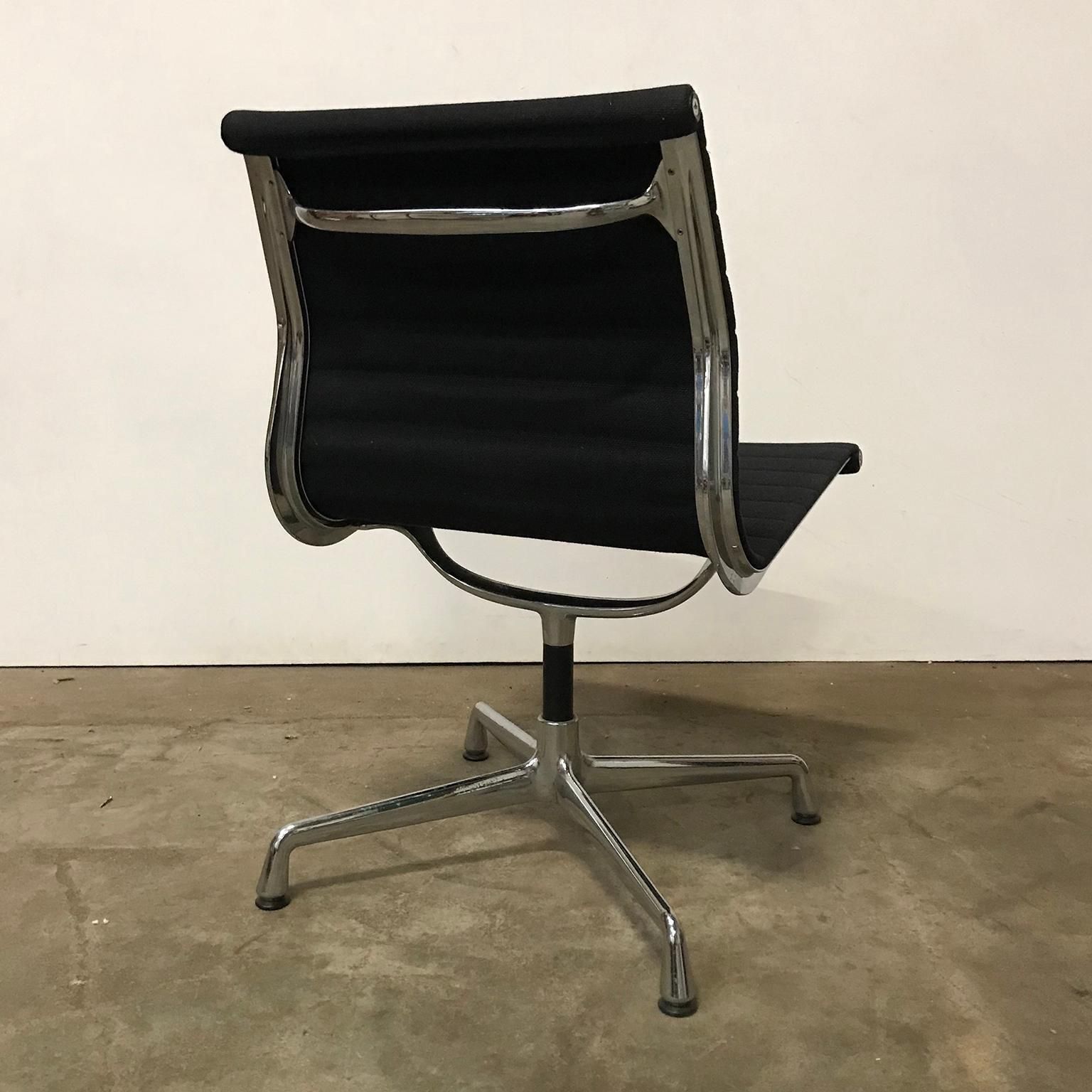 1958, Eames, Ea 107 For Herman Miller, Static Non Swivel Alu Chair photo 810.0