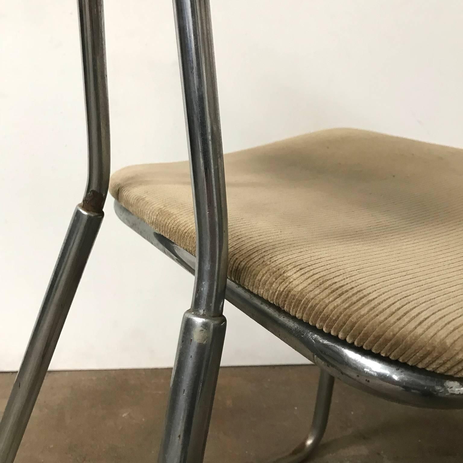 photo buy 1932, W.H. Gispen For Gispen Culemborg, Holland, Original Pre War Typing Chair