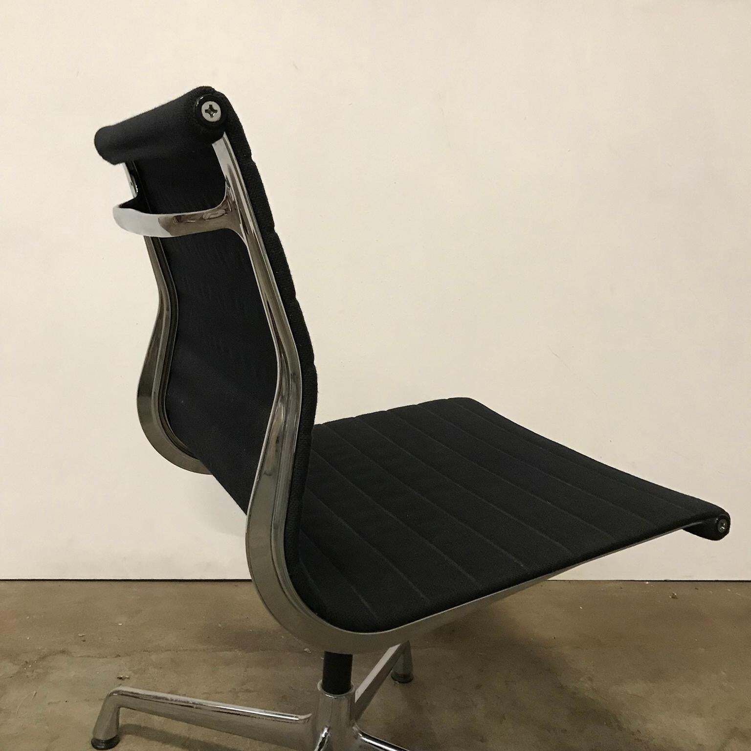 Furniture 1958, Eames, Ea 107 For Herman Miller, Static Non Swivel Alu Chair photo
