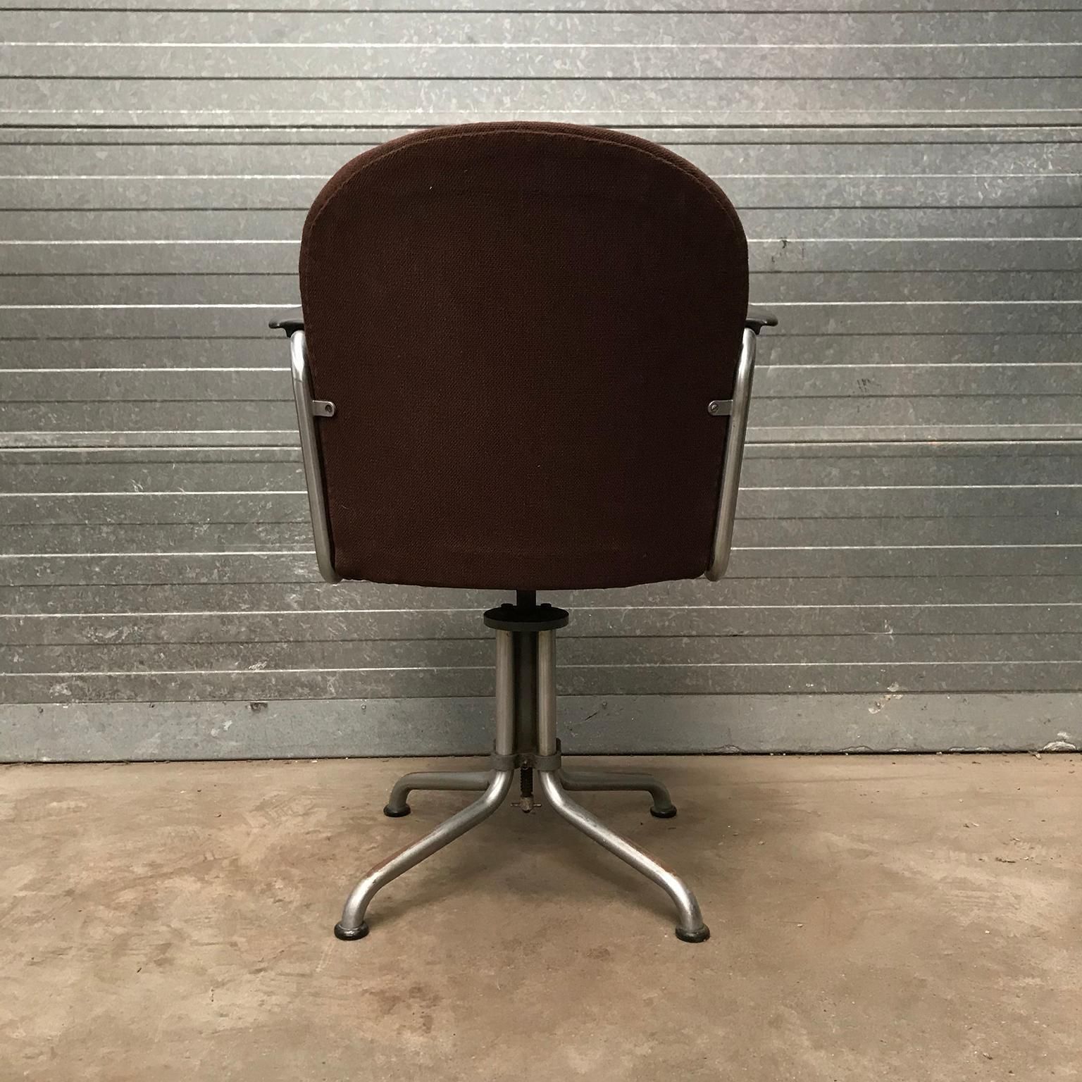 1935, W.H. Gispen By Gispen Culemborg, Office Chair 356, Spear Bakelite Armrests photo vinterior