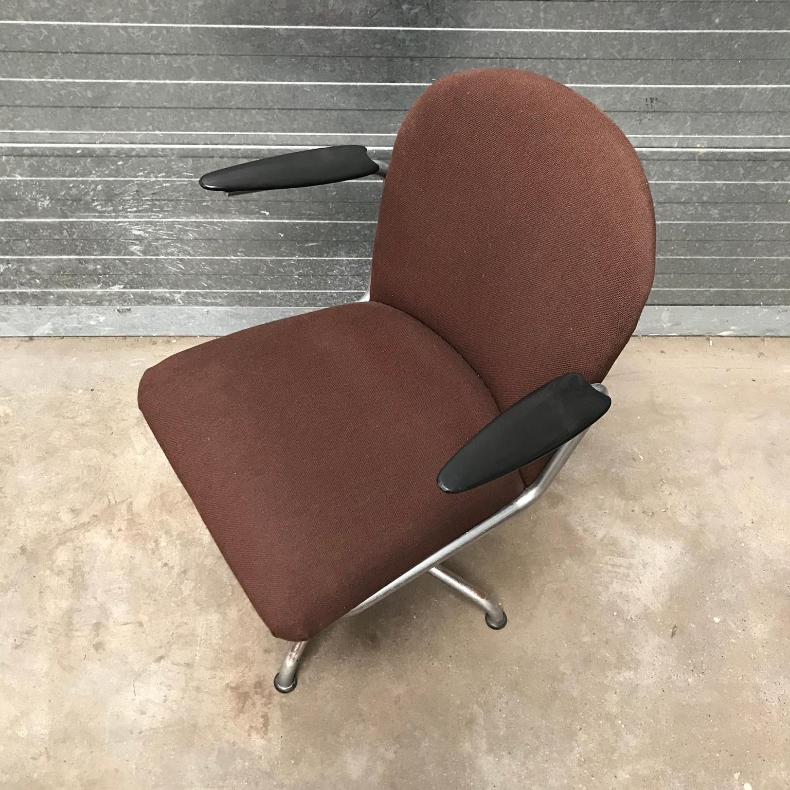 photo for sale 1935, W.H. Gispen By Gispen Culemborg, Office Chair 356, Spear Bakelite Armrests