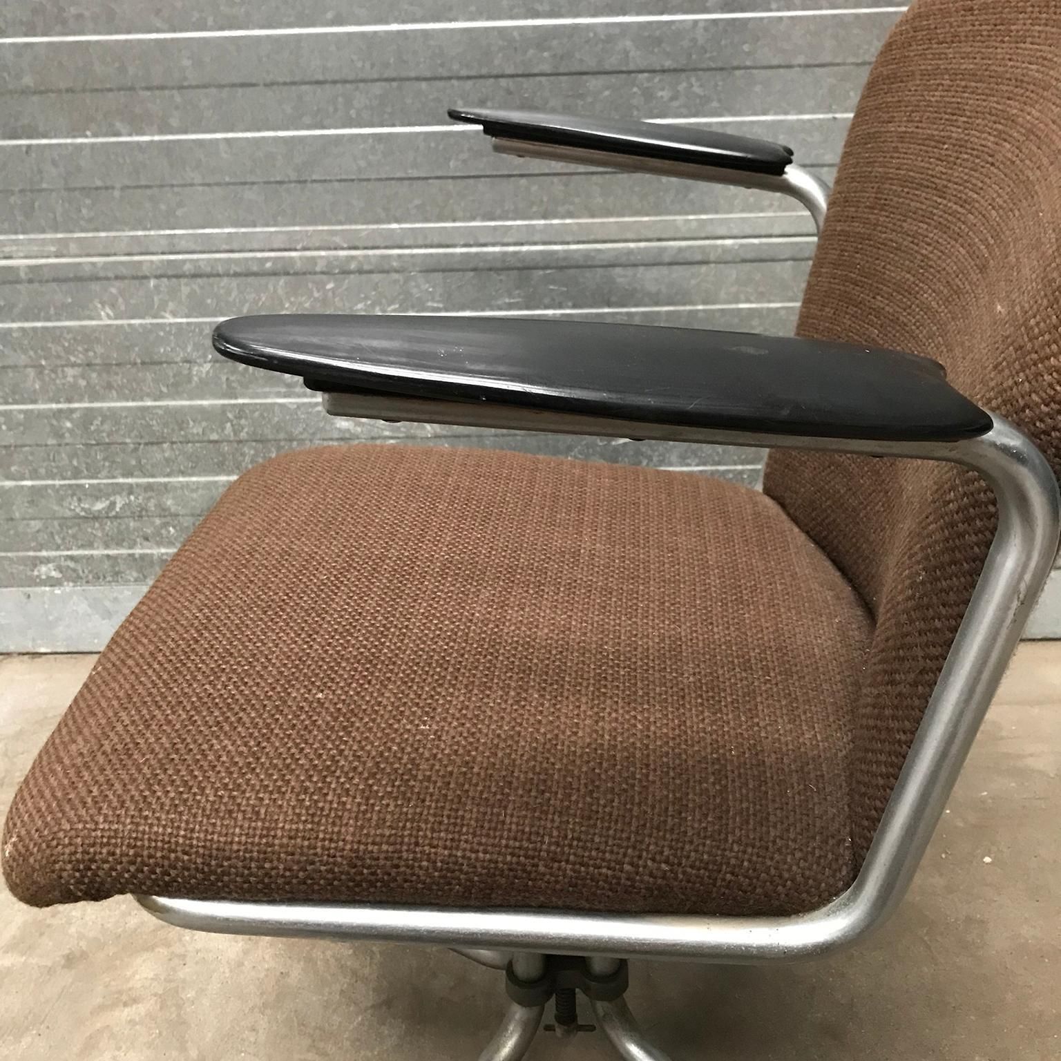 photo vinterior 1935, W.H. Gispen By Gispen Culemborg, Office Chair 356, Spear Bakelite Armrests