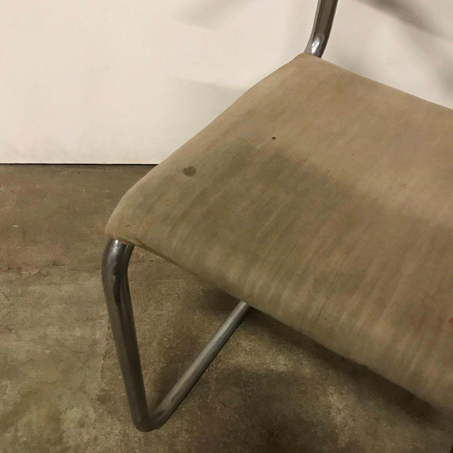 1518.0 1930, W.H. Gispen, Original Very Early 204 Chair With Horse Hair Filling photo