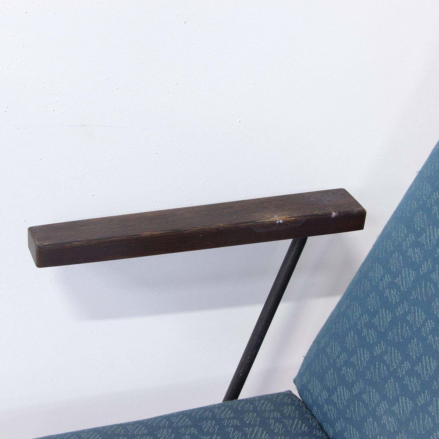 1959, Cordemeyer For Gispen, Easy Chair 140, Original Blue 1960s Fabric photo vintage