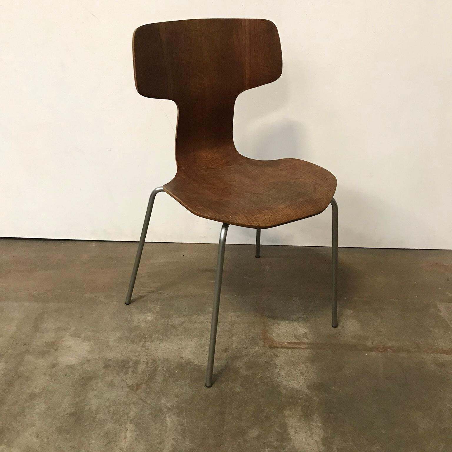 1955, Arne Jacobsen For Fritz Hansen, Original, Rare, Chair 3103 With Grey Base photo furniture