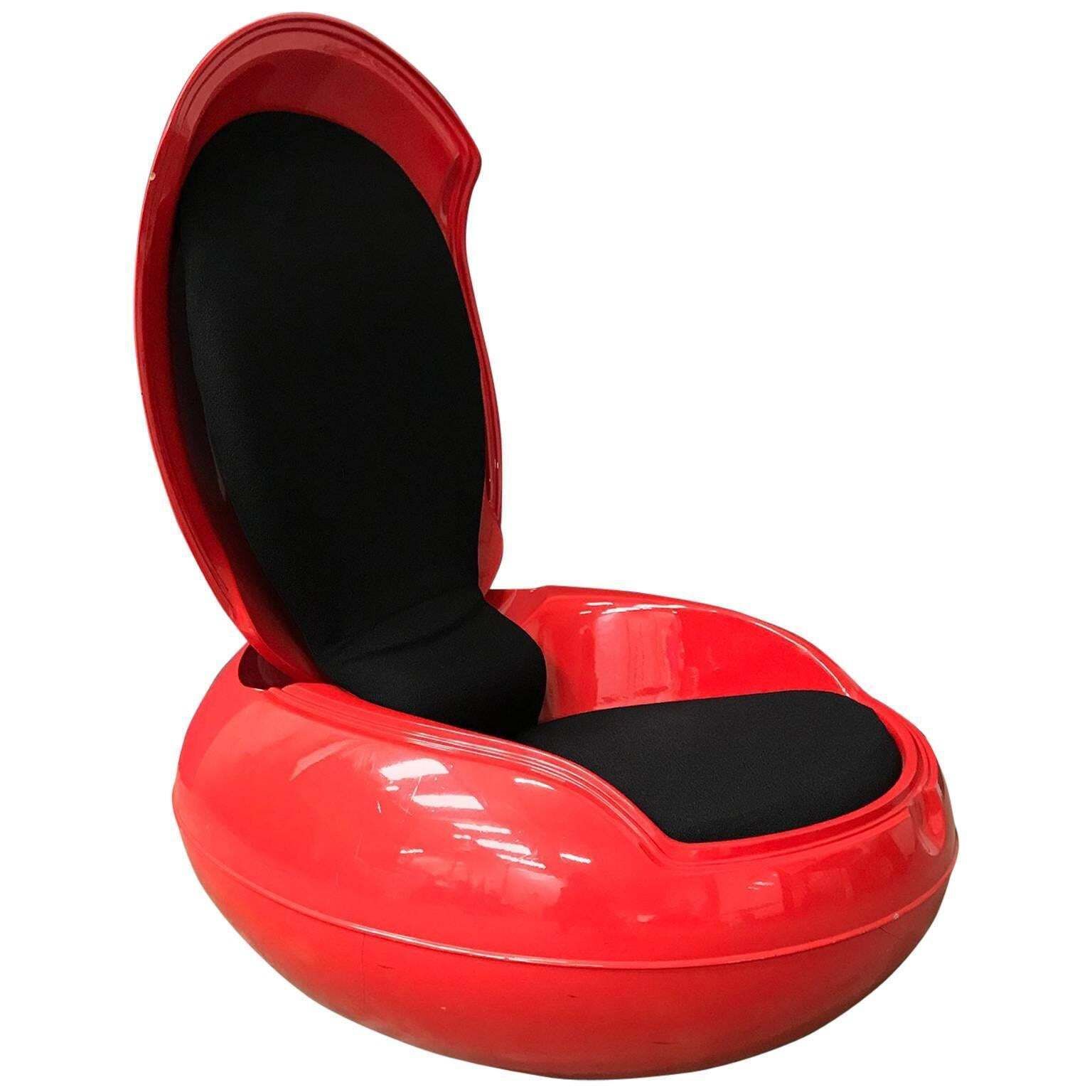 Peter Ghyczy For Ghyczy Design, Red Garden Egg Or Senftenberg Egg, 1968